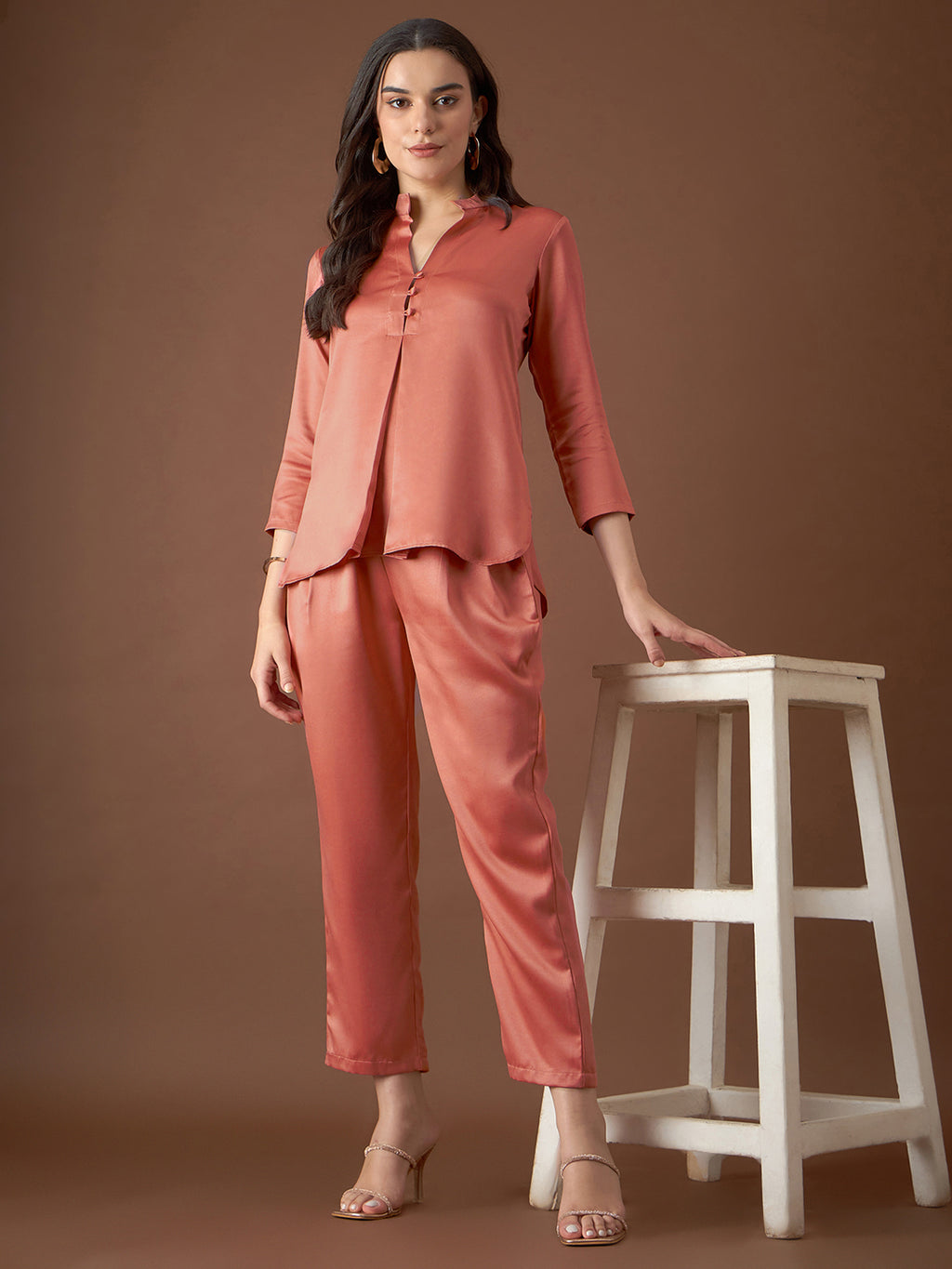 Box Pleat Shirt with pants