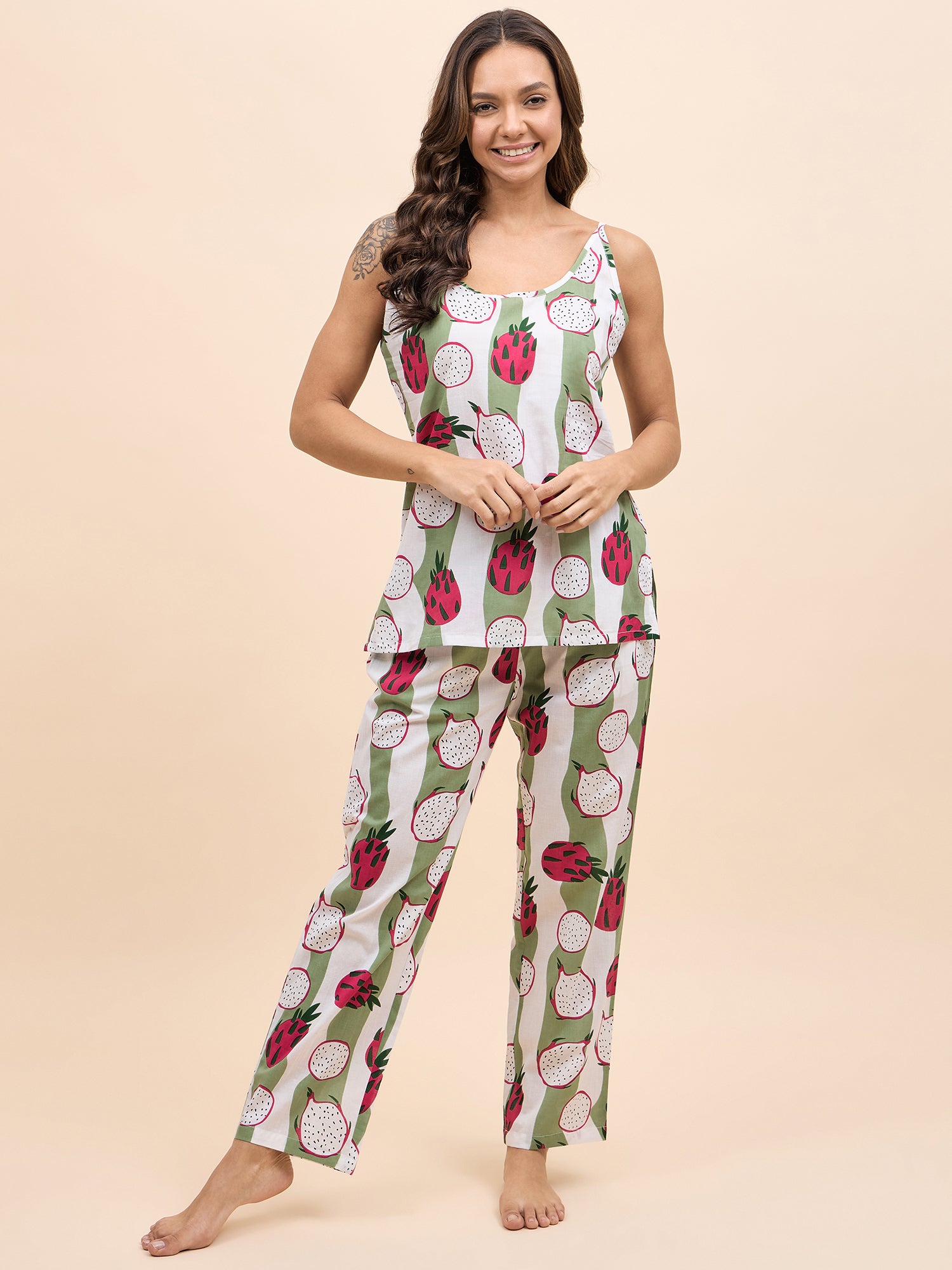 Kurta Pyjama with Kaftan Set