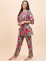 Kurta Pyjama with Kaftan Set