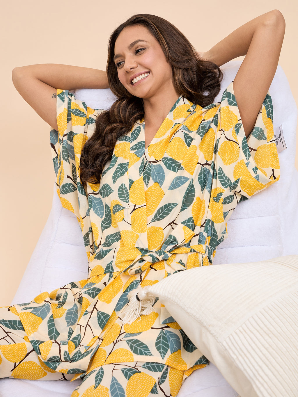 Kurta Pyjama with Kaftan Set
