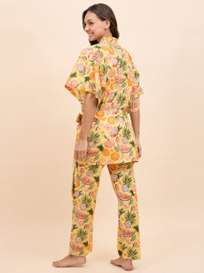 Kurta Pyjama with Kaftan Set