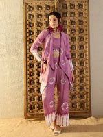 Three piece Co-Ord Set in Lavender Tie & Dye