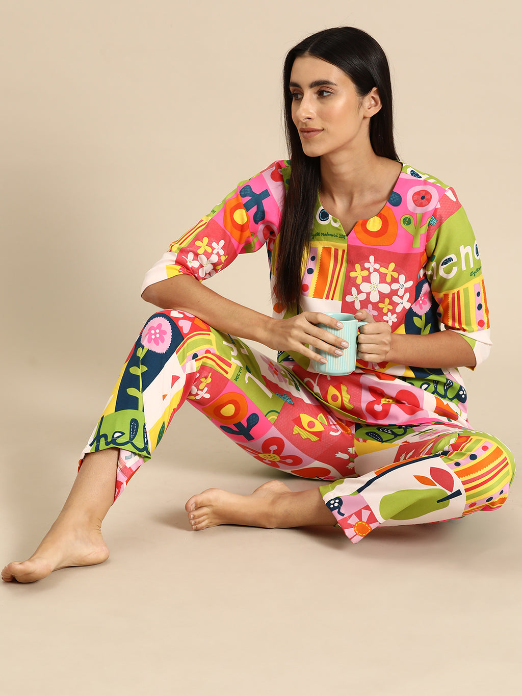 Kurta Pyjama nightwear Set