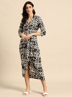 Load image into Gallery viewer, Shirt Dress with front Drape
