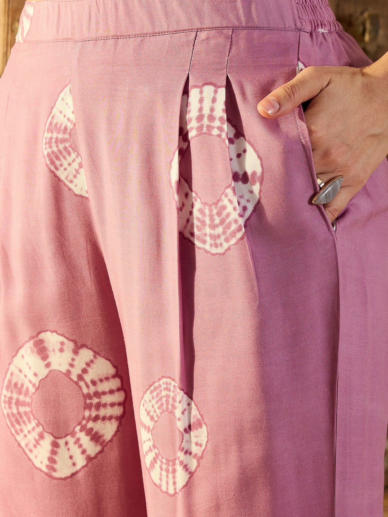 Three piece Co-Ord Set in Lavender Tie & Dye