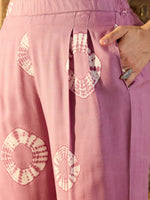 Three piece Co-Ord Set in Lavender Tie & Dye