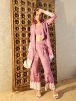 Three piece Co-Ord Set in Lavender Tie & Dye
