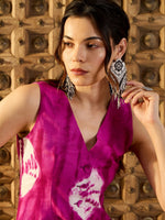 Waist Coat and Pants in Magenta Tie & Dye
