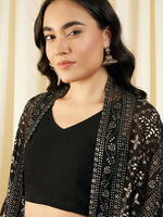 Load image into Gallery viewer, Crop Top with Draped Skirt And Cape

