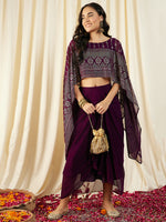 Load image into Gallery viewer, Cape Top with Draped Skirt

