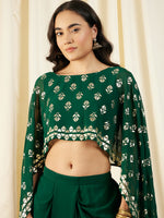 Load image into Gallery viewer, Cape Top with Draped Skirt
