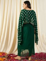 Load image into Gallery viewer, Cape Top with Draped Skirt
