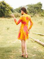 Load image into Gallery viewer, Frill Neck mini skater dress
