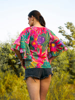 Load image into Gallery viewer, Double layered frill sleeve top
