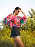 Load image into Gallery viewer, Double layered frill sleeve top
