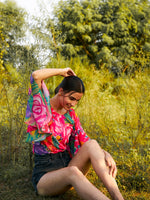 Load image into Gallery viewer, Double layered frill sleeve top
