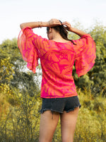 Load image into Gallery viewer, Double layered frill sleeve top
