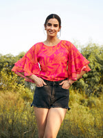 Load image into Gallery viewer, Double layered frill sleeve top
