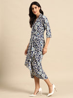 Load image into Gallery viewer, Shirt Dress with front Drape
