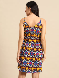 Overlap Mini Dress with side tie up