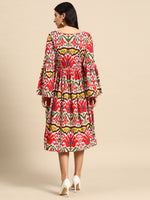 Load image into Gallery viewer, Midi Dress with bell sleeve

