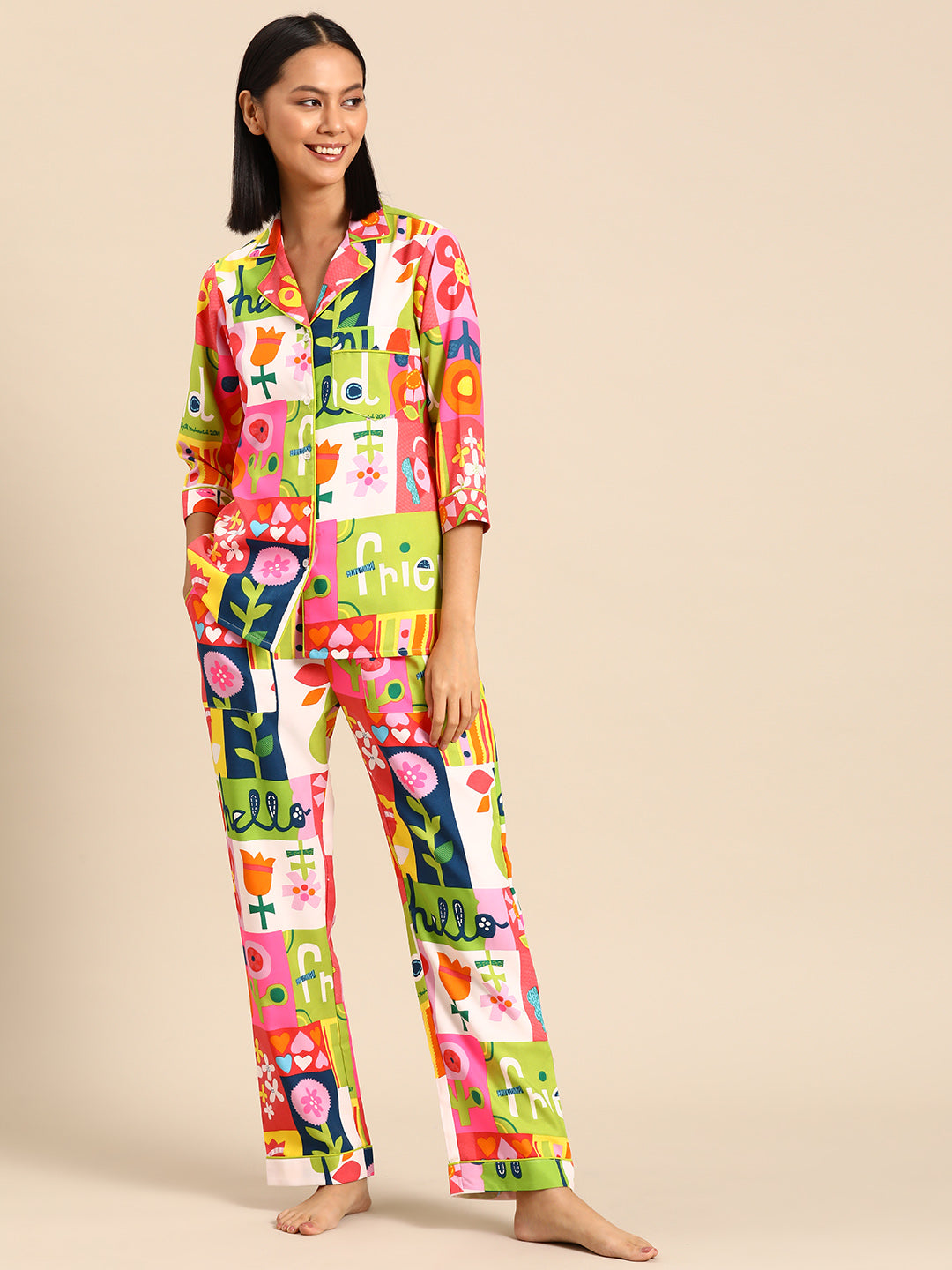 Shirt Pyjama nightwear set