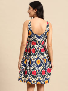 Box Pleated Mini Dress