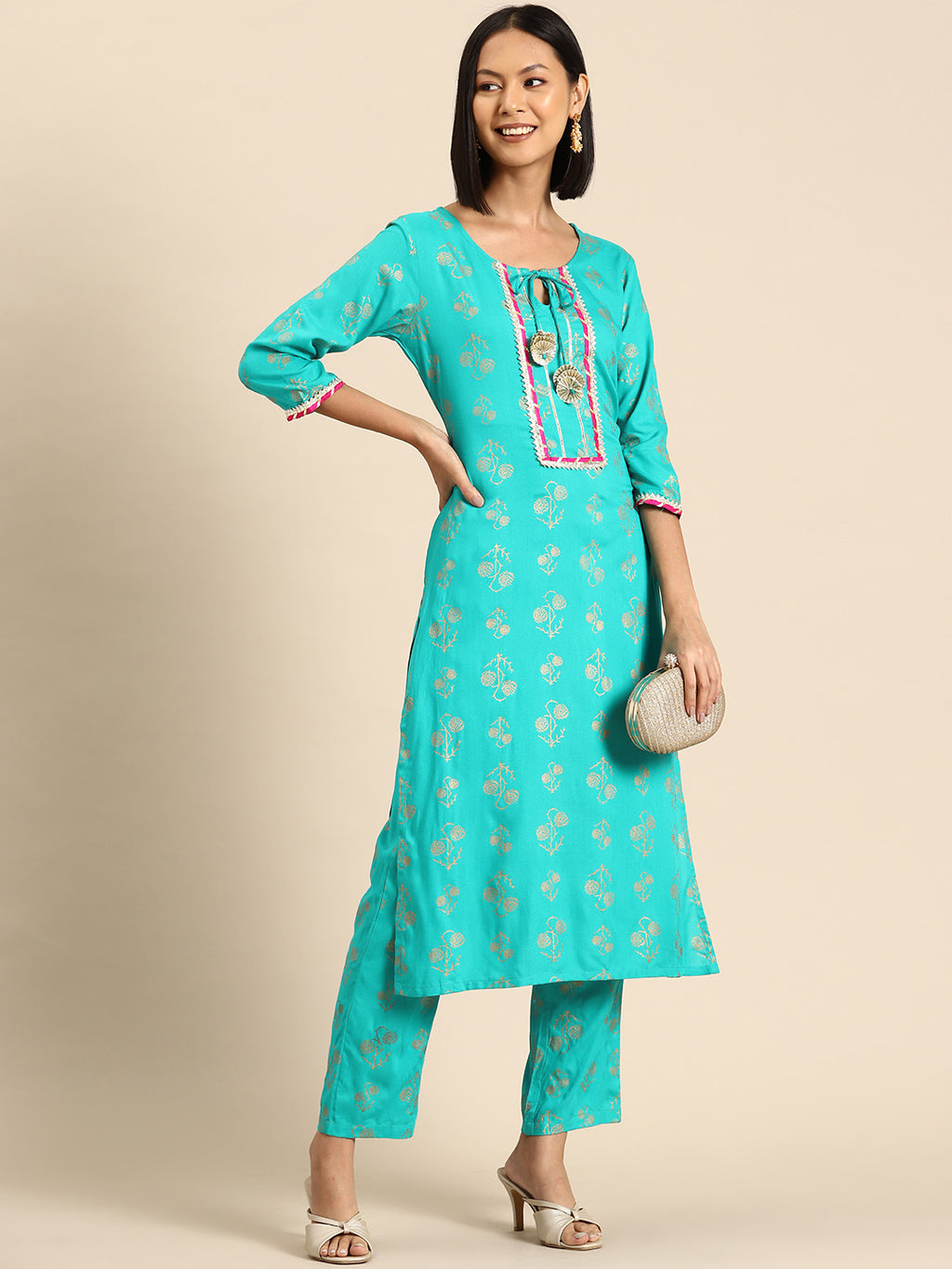 Kurta Pyajama with gota work