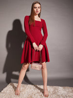 Load image into Gallery viewer, Short Flare Dress with cut-out back
