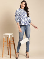 Load image into Gallery viewer, Balloon sleeve front placket top
