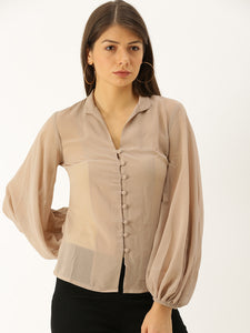 Extra Balloon sleeve Blouse