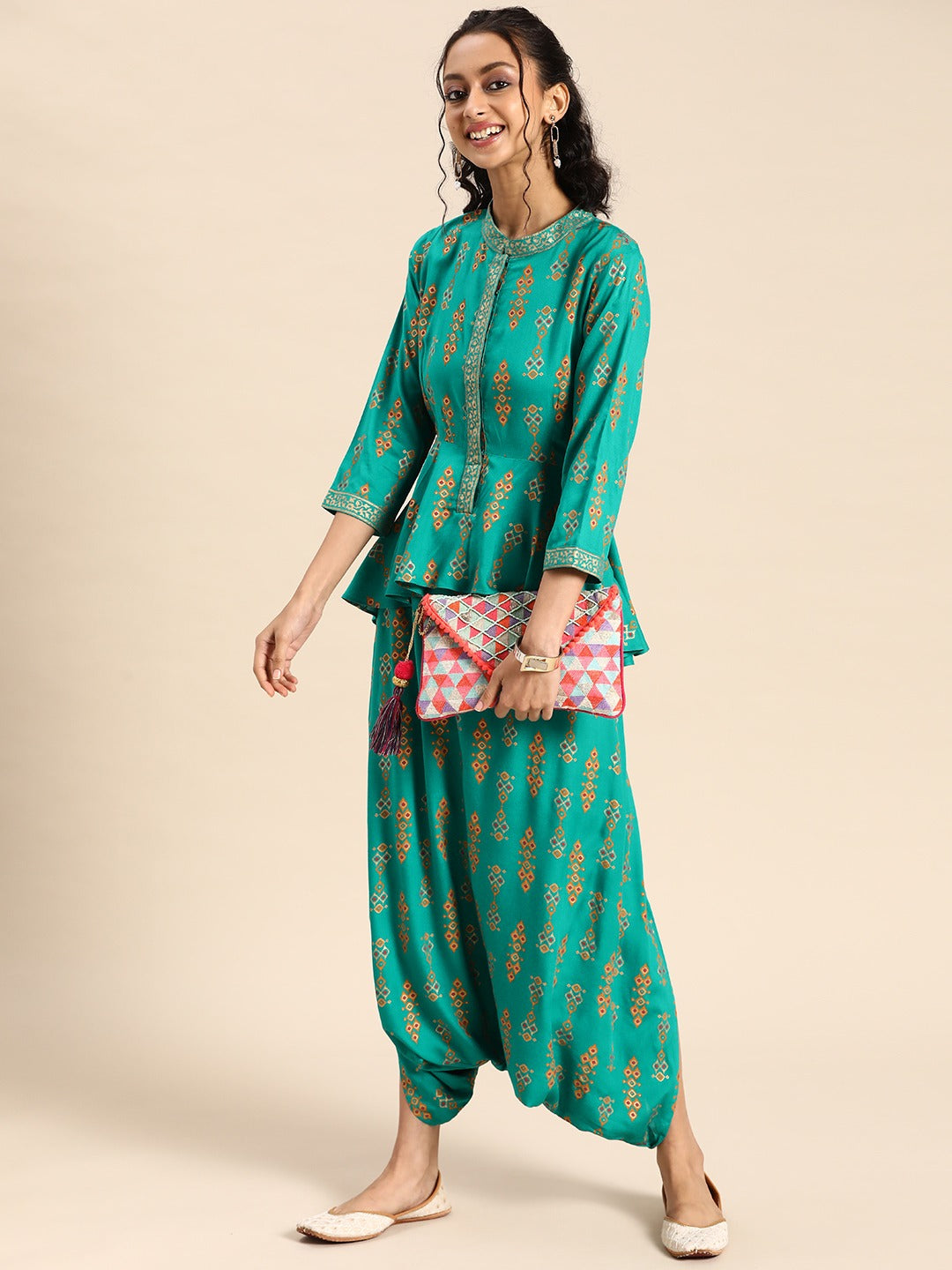 Peplum with dhoti Jumpsuit