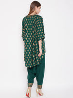 Load image into Gallery viewer, High low gold print Shrug
