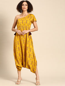 One shoulder dhoti Jumpsuit