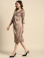 Load image into Gallery viewer, Front Twist Midi Dress
