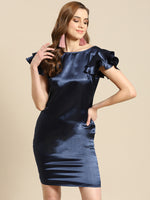 Load image into Gallery viewer, Frill Sleeve Shift dress
