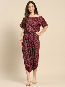 Drop Shoulder dhoti jumpsuit