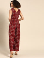 Load image into Gallery viewer, Overlap neck pleated jumpsuit
