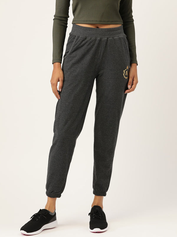 Cotton Terry Joggers in Grey
