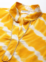 Front Cowl Midi Dress in Yellow