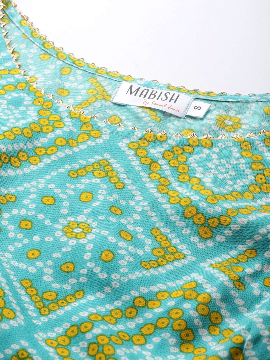 Crop top with cowl dhoti skirt in Aqua Blue