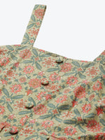 Load image into Gallery viewer, Strappy Box pleate Midi dress with front buttons

