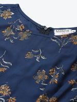 Load image into Gallery viewer, Floral print skater dress with side cut out
