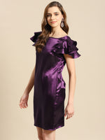 Load image into Gallery viewer, Frill Sleeve Shift dress
