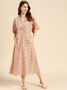 Kaftan Dress with side pockets