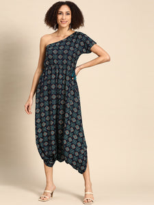 One shoulder dhoti Jumpsuit