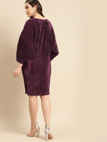 Load image into Gallery viewer, Dolman sleeve fitted midi dress
