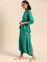 Load image into Gallery viewer, Peplum with dhoti Jumpsuit
