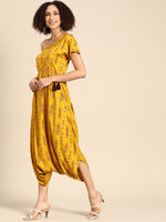 Load image into Gallery viewer, One shoulder dhoti Jumpsuit
