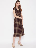 Load image into Gallery viewer, Midi Flare Dress with front loops
